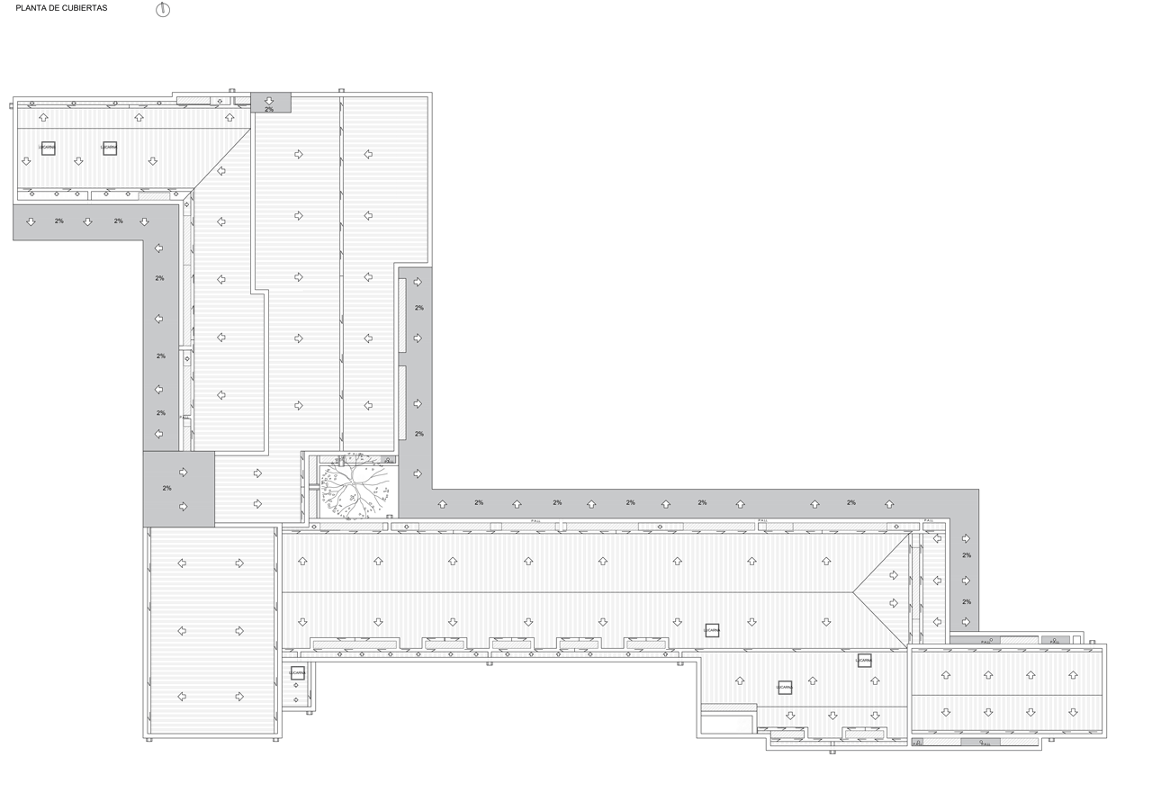 Planta De Cubiertas Mw Arquitectos